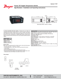 Thumbnail of document Manual - TST Digital Temperature Switch